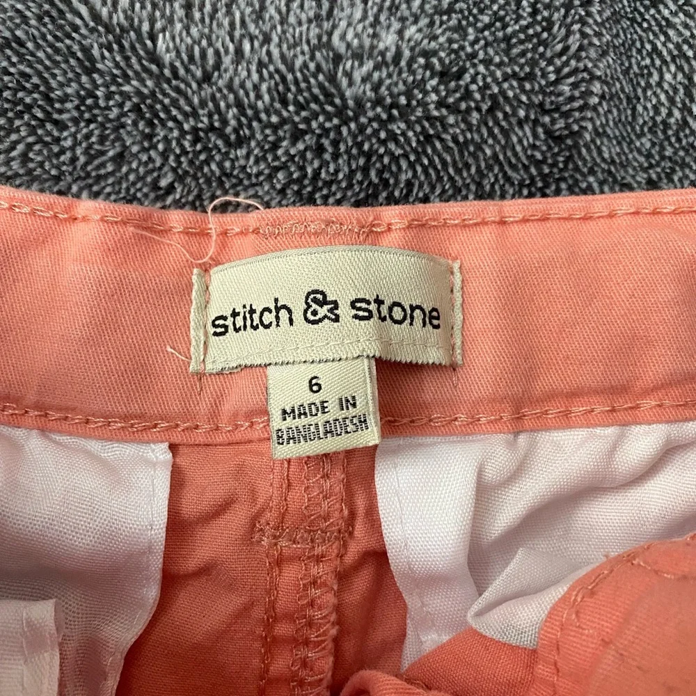 Little Boy’s‎ Stitch and Stone Coral Cotton Chino Shorts Size 6 Easter Spring